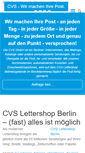 Mobile Screenshot of cvs-lettershop.de