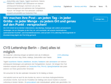 Tablet Screenshot of cvs-lettershop.de
